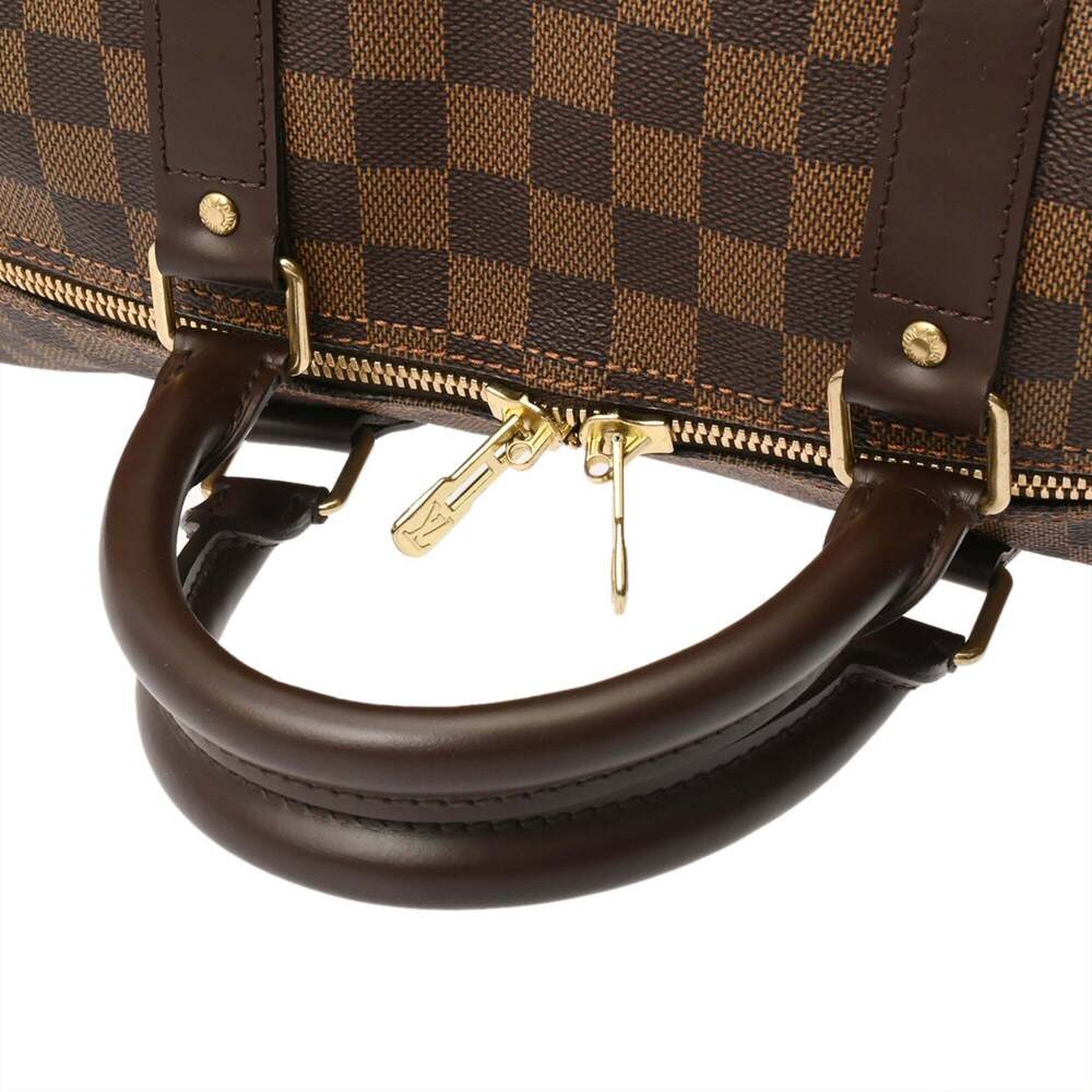 LOUIS VUITTON Authentic Brown Damier Canvas Boston Bag - Picture 4 of 11